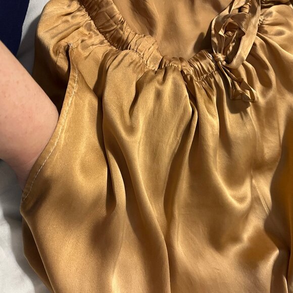 Silk wide leg pants, Vancouver-made by Jessaica Reddit, size variable - Picture 2 of 11